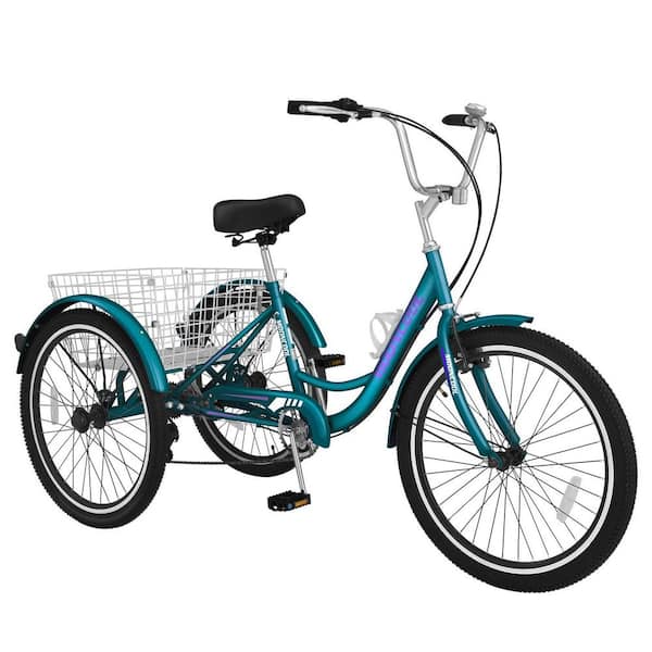 MOONCOOL Adult Bicycles 3 Wheel Cruiser Bike 7 Speed Low Step Through 3 Wheeled Bicycles for Women Men Seniors P24 KQL The Home Depot