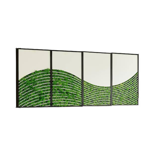 Metal Wall Art Eco-friendly Moss Home Wall Decor with Iron Frame