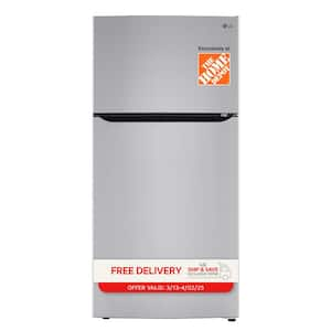 24 cu. ft. Top Mount Freezer Refrigerator with Multi-Flow Air System in Stainless Steel, Garage Ready