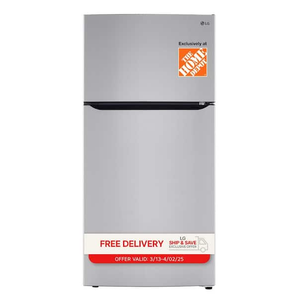 24 cu. ft. Top Mount Freezer Refrigerator with Multi-Flow Air System in Stainless Steel, Garage Ready