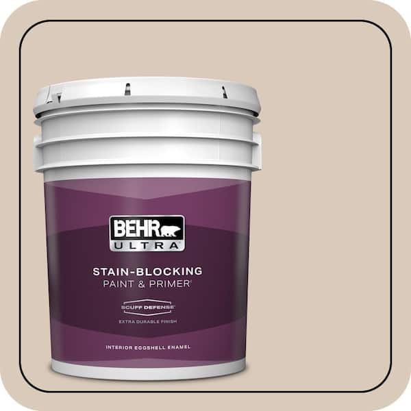 BEHR ULTRA 5 gal. #ICC-22 Haze Extra Durable Eggshell Enamel Interior Paint & Primer