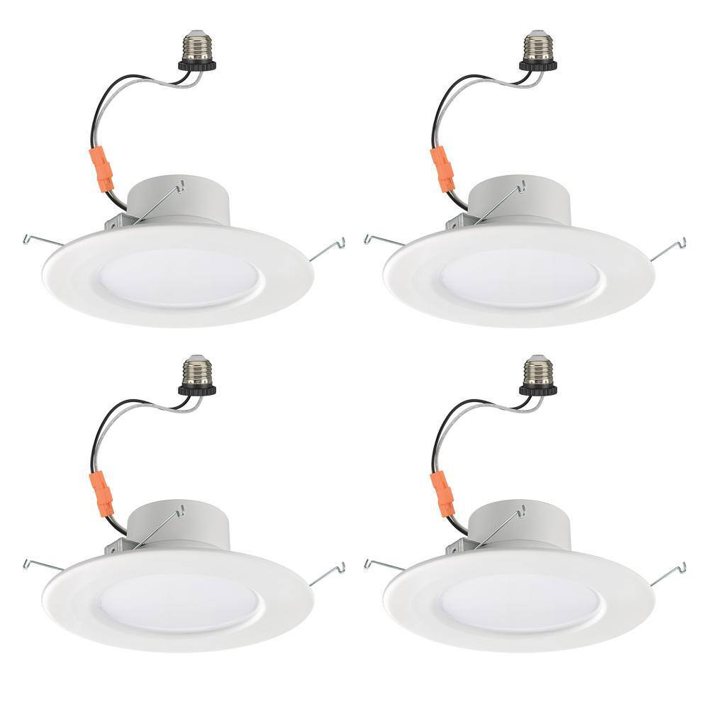 Commercial Electric 5 in./6 in. Smart Hubspace Color Selectable CCT Integrated LED Recessed