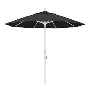 9 ft. Aluminum Collar Tilt Patio Umbrella in Black Pacifica