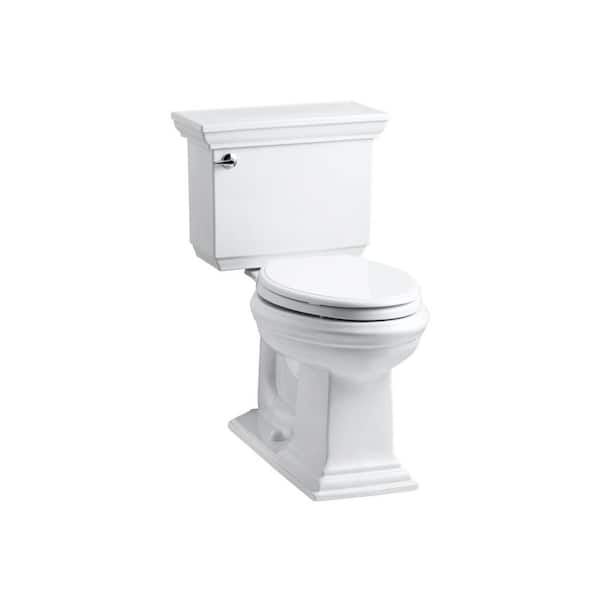 KOHLER Rutledge Plastic White Elongated Soft Close Toilet Seat at