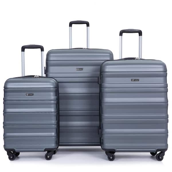 Unbranded Expandable 3-Piece Luggage Sets with 2-Hooks (21/25/29)