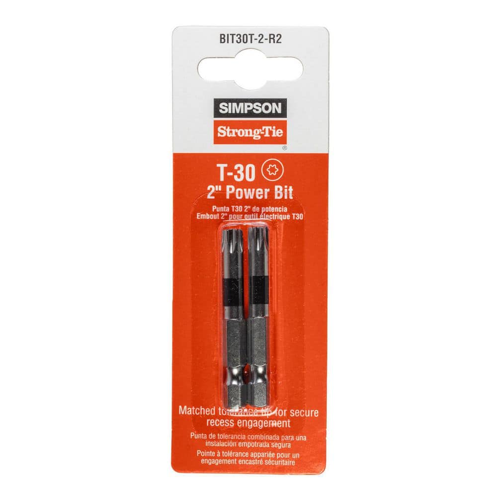 2 in. T-30 6-Lobe Drive Power Bits (2-Quantity) price history on PriceWatchPro