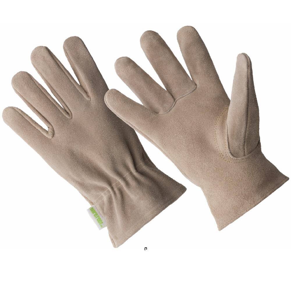 HANDS ON Ladies Premium Suede Leather Driver Gloves LD4751-L/XL - The Home  Depot