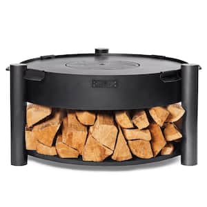 Montana 24 in. Fire Pit with Grill Plate