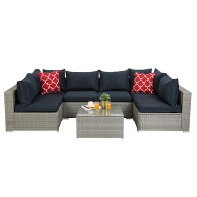outdoor sectional with waterproof cushions