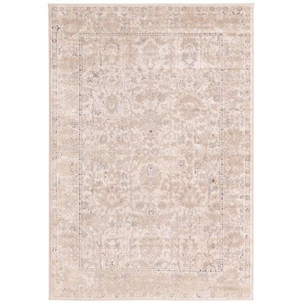 Unique Loom Portland Central Ivory 4 ft. x 6 ft. Area Rug