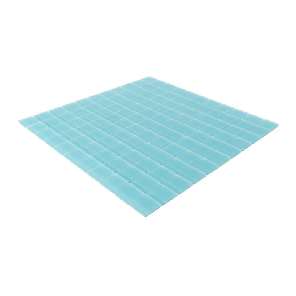 Aqua 4x4 Matte Glass Mosaic Tile for Kitchen and Bathroom