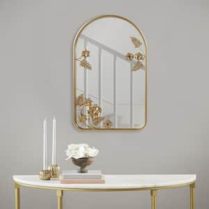 Adaline 15.75 in. W x 25.75 in. H Gold Wall Mirror