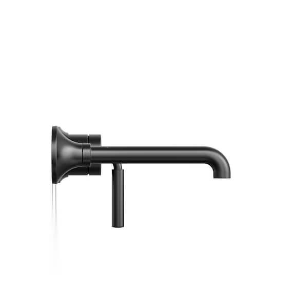 KOHLER Tone Single-Handle Wall-Mounted Faucet in Matte Black 26438