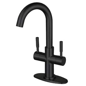 Concord Two Handle Bar Faucet in Matte Black