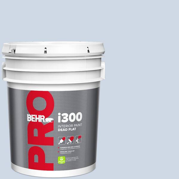 BEHR PRO 5 gal. #600C-2 Silent Ripple Dead Flat Interior Paint