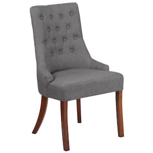 Fabric Tufted Chair in Gray
