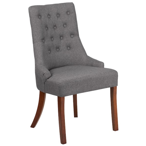 Flash Furniture Fabric Tufted Chair in Gray