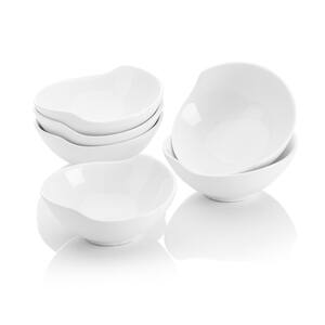 4.3 in. White Ceramic Ramekins Serving Bowls for Creme Brulee (Set of 6)