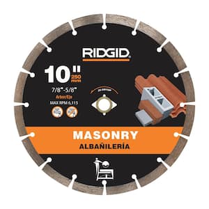 10 in. Masonry Cutting Segmented Rim Diamond Saw Blade