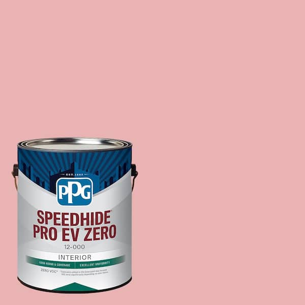 Speedhide Pro EV Zero 1 gal. PPG1051-3 Strawberry Mousse Flat Interior Paint