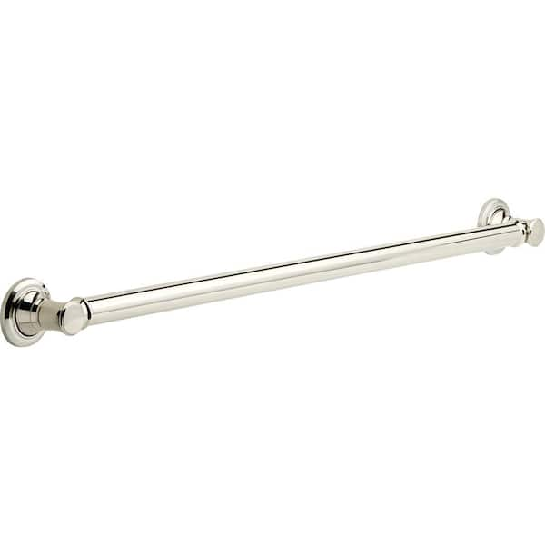 Delta Traditional Decorative ADA 36 in. x 1.25 in. Grab Bar in Polished Nickel