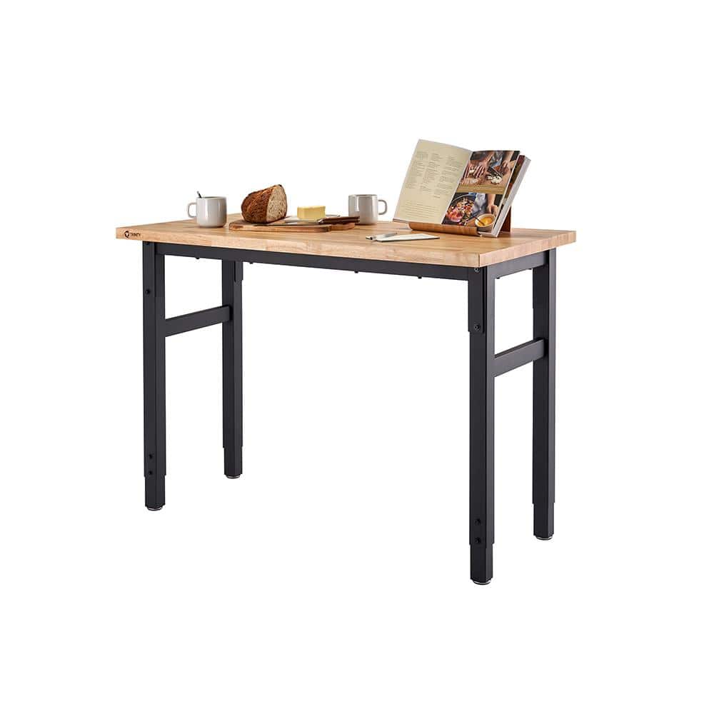 TRINITY Black 4 ft. W x 2 ft. D Adjustable Height Workbench