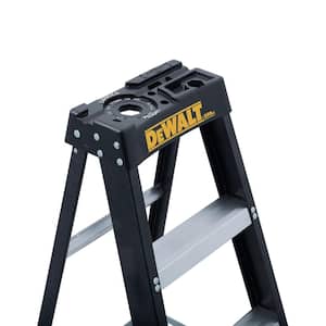 4 ft. Fiberglass Step Ladder 8.5 ft. Reach Height Type 1 - 250 lbs., Expanded Work Step and Impact Absorption System