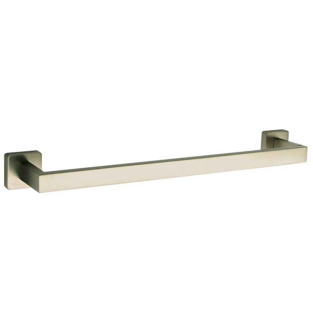 Square Collection 18 in. Wall Mounted Towel Bar in Brushed Nickel price history on PriceWatchPro