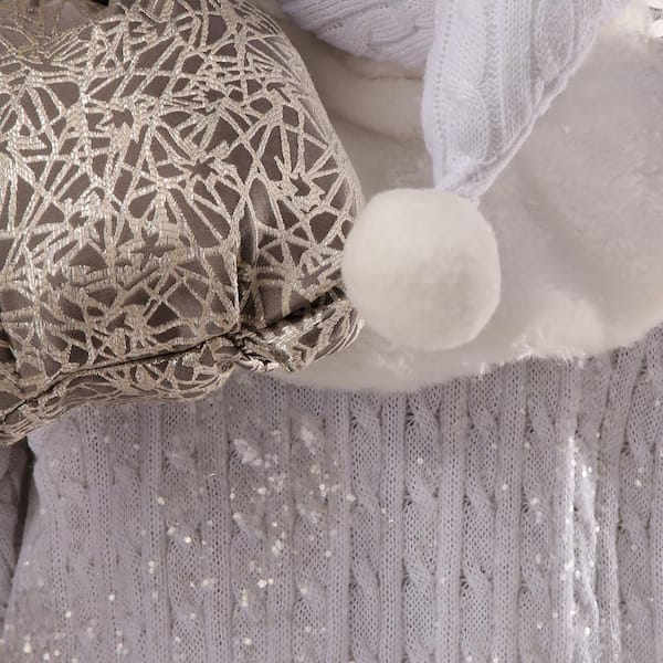 Regency International 36 in. White Resin Winter White Tabletop