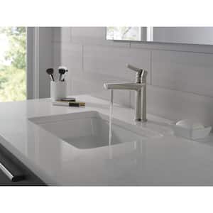 Galeon Single Handle Single Hole Bathroom Faucet in Lumicoat Stainless