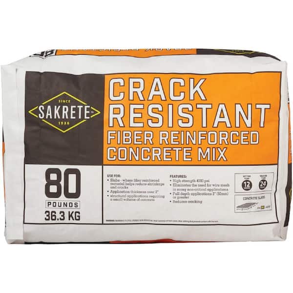 SAKRETE 80 lb. Crack Resistant Concrete Mix