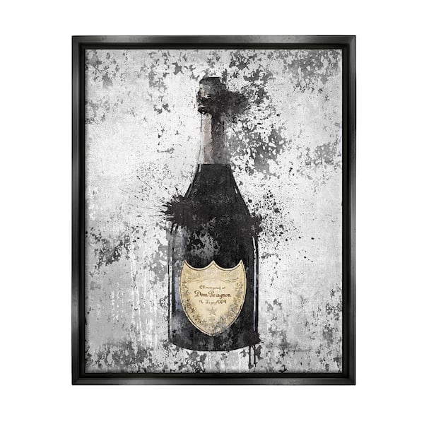 The Stupell Home Decor Collection Champagne Grey Gold Ink Illustration by Amanda Greenwood Floater Frame Food Wall Art Print 25 in. x 31 in.