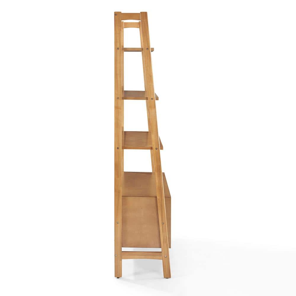 Acorn Wood Ladder Bookcase with Full Extension Drawer