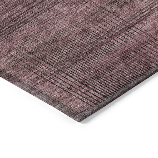Chantille Machine Washable Indoor/Outdoor Abstract ACN820 Merlot 1 ft. 8 in. x 2 ft. 6 in. Area Rug
