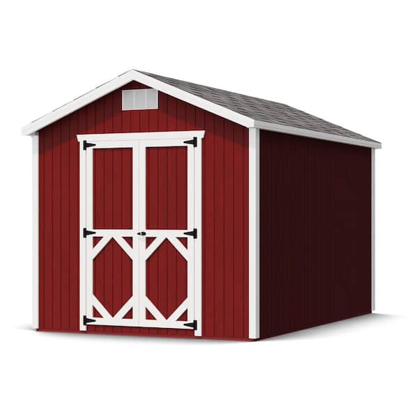 Classic Gable 8 ft. x 12 ft. Outdoor Wood Storage Shed Precut Kit with Floor (96 sq. ft.)