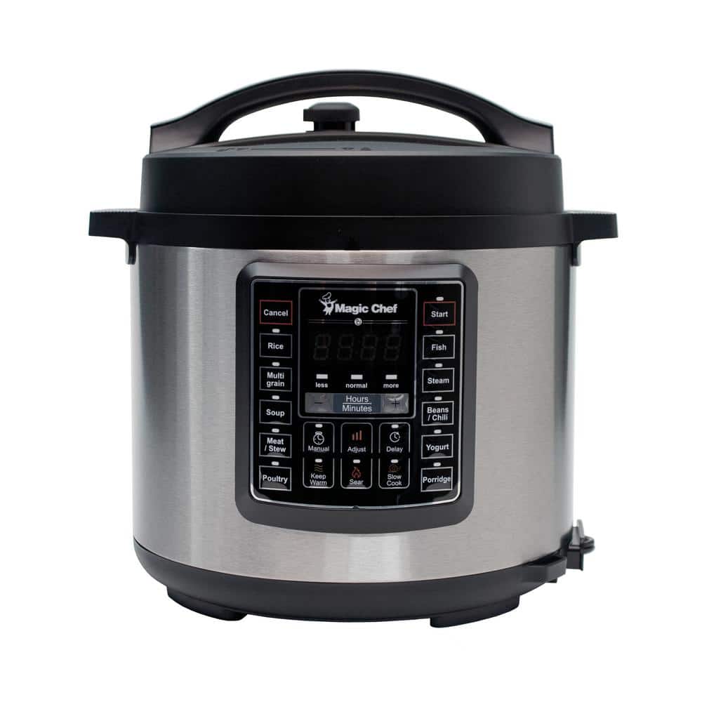 Verstoring hiërarchie het dossier Magic Chef All-In-One 6 Qt. Stainless Steel Electric Multi-Cooker with  Recipe Book MCSMC10S7 - The Home Depot