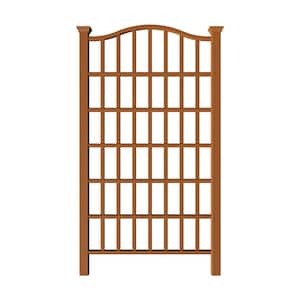 54''L x 96''H Concord Embossed Vinyl Trellis, Brown, VA84090