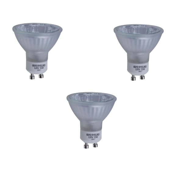 Hampton Bay 35-Watt GU10 Halogen Partial Reflector Light Bulb (3-Pack)