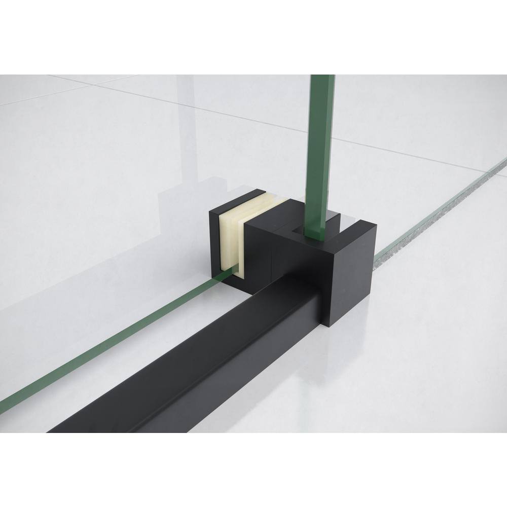 Astro 56 - 60 in. x 78 in. Fully Frameless Glass Sliding Shower Door