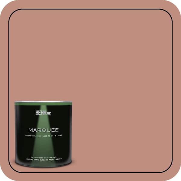 BEHR MARQUEE 1 qt. #200F-4 Foxen Semi-Gloss Enamel Exterior Paint & Primer