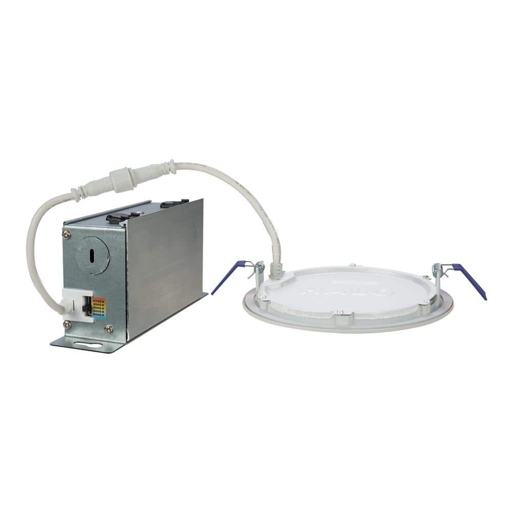 White Aluminum 4-Inch Ultra Thin LED Recessed Light Kit, 2-Pack