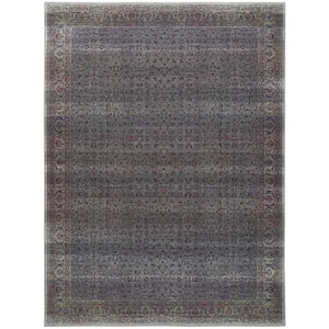 Machine Washable Brilliance Emerald 9 ft. x 12 ft. Repeat Medallion Traditional Area Rug