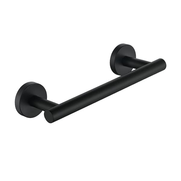 ruiling 9 in. Wall Mounted Towel Bar in Stainless Steel Matte Black