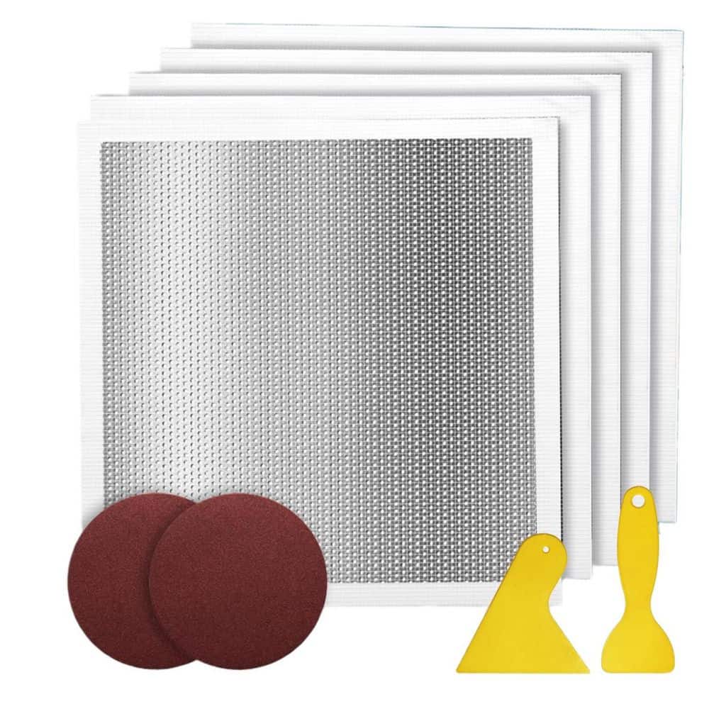 Drywall Repair Kit, Drywall Patch Kit with 12 in. x 12 in. Self-Adhesive Mesh, Scraper and Sandpaper for Large Holes price history on PriceWatchPro