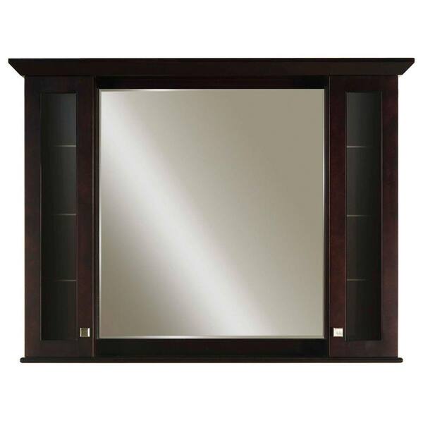 Water Creation 48 in. W x 37 in. H x 6 in. D Framed Surface-Mount Bathroom Medicine Cabinet in Espresso
