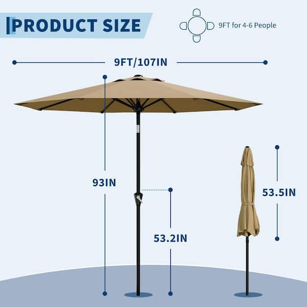 costco outdoor patio square umbrella 9 Replacement Canopy for Square Cantilever Umbrella