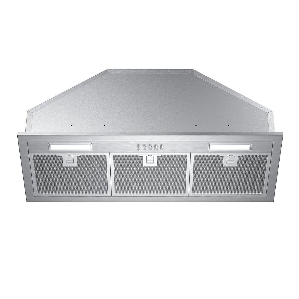 28 in. 900 CFM Convertible Insert Range Hood in Stainless Steel with LED Lights