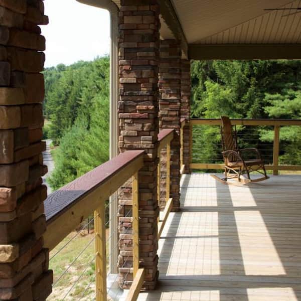 M-Rock P-Series 6 x 6 Clover Dale Ledge Post Surround Concrete