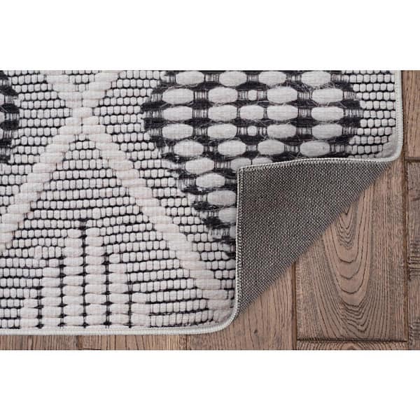 Meridith Cream and Gray 2 ft. x 10 ft. Runner Rug