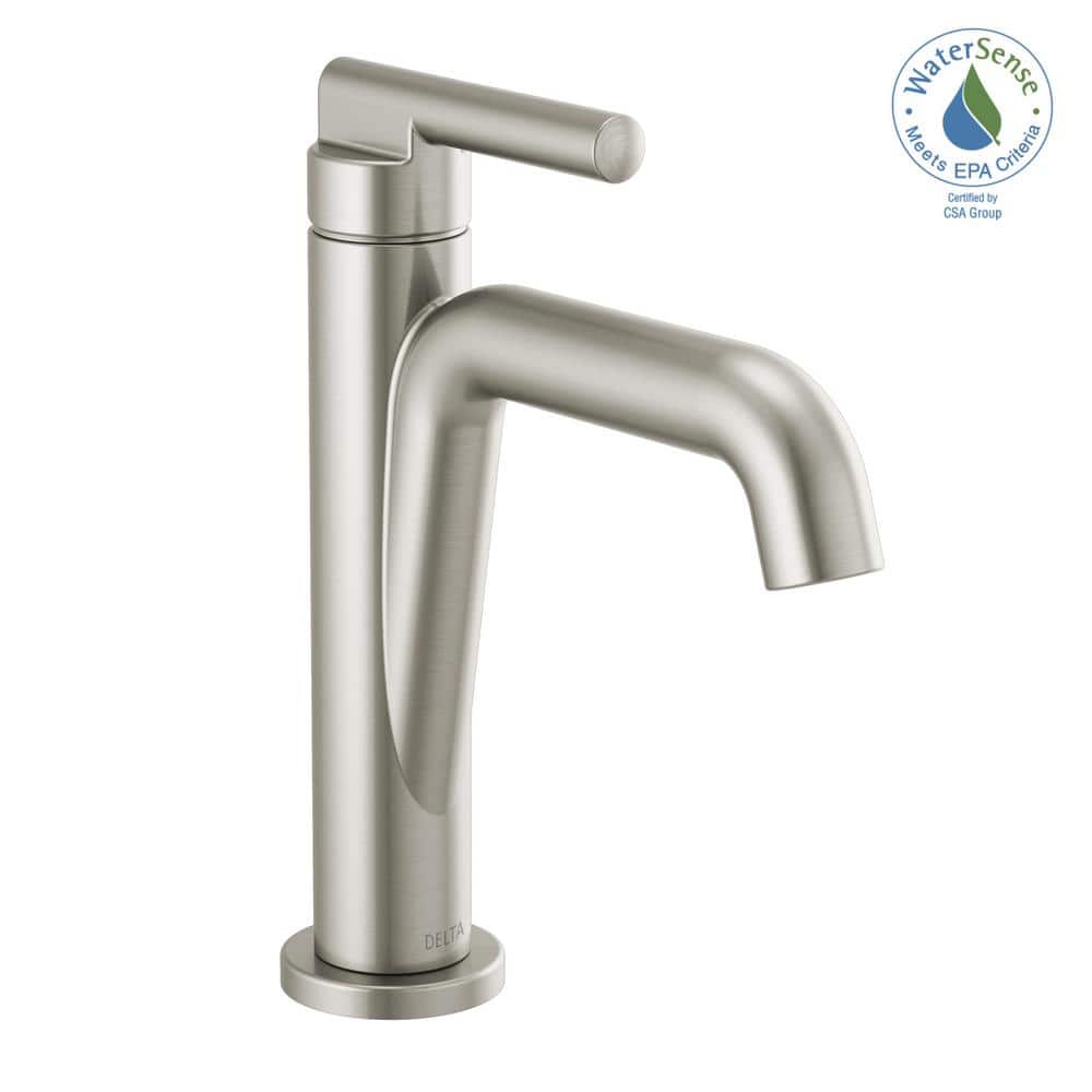 Delta Nicoli Sleek Stainless Steel Single Handle Bathroom Faucet